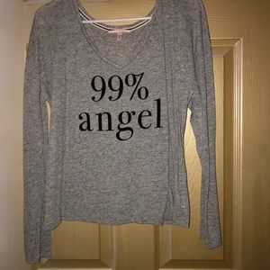 VICTORIA’S SECRET 99% ANGEL GRAY SLEEPWEAR TOP
